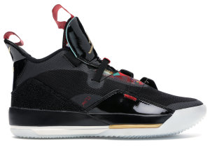 Jordan  XXXIII Chinese New Year (2019) Black/Metallic Gold-University Red (AQ8830-007/BV5072-007 (Overseas))