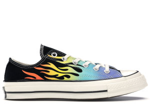 Converse  Chuck Taylor All-Star 70s Ox Flaming Archive Print Black/Turf Orange-Egret (164407C)