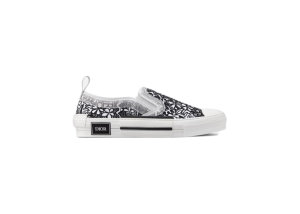 Dior  And Shawn B23 Slip On Black White Embroidery Black/White (3SN262ZCO_H169)