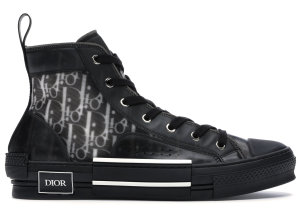 Dior  B23 High Top Canvas Oblique Black Black (3SH118YJP_H960)