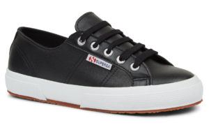 Superga 2750 Nappa Lea Black white (s25373)