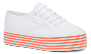 Superga 2790 Multicolour Cotu White Red Fluo Stripe (s25140)