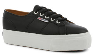 Superga 2790 Nappa Lea Black White (s19802)