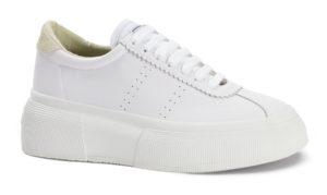 Superga 2822 Club Leather Up5 White Green Lt (s24725)