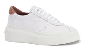 Superga 2822 Club Leather Up5 White Rose Burlwood (s24717)