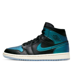 Jordan  1 Mid Iridescent Black (W) Black/Pale Ivory-Multi-Color (BQ6472-009)