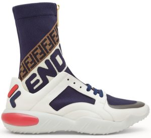 Fila  Fendi High-Top Multi-Color Tech White/Fila Navy-Fila Red (7E1200A5JYF150T)