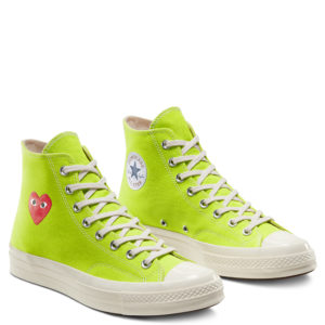 Converse  Chuck Taylor All-Star 70s Hi Comme des Garcons Play Bright Green Bright Green (168299C)