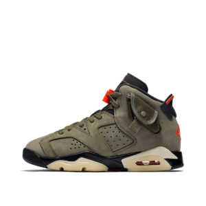 Air Jordan x Travis Scott Cactus Jack Nike AJ VI 6 ‘Medium Olive’ (GS) (2019) (CN1085-200)