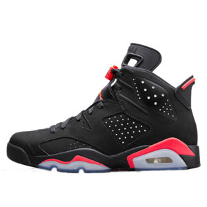 Air Jordan Nike AJ 6 VI Retro Infrared Black (JUMPMAN) (2014) (384664-023)