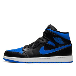 Jordan  1 Mid Royal (2020) Black/Game Royal-White (554724-068)