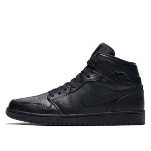 Air Jordan Nike AJ I 1 Mid Triple Black (2020) (554724-091)