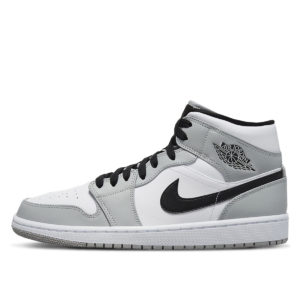 Jordan  1 Mid Light Smoke Grey Light Smoke Grey/Black-White (554724-092)