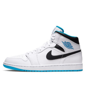 Jordan  1 Mid Laser Blue White/Laser Blue-Black (554724-141)