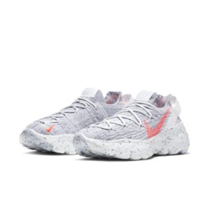 Nike  Space Hippie 04 Summit White Hyper Crimson (W) Summit White/Hyper Crimson-Vast Grey-White (CD3476-100)