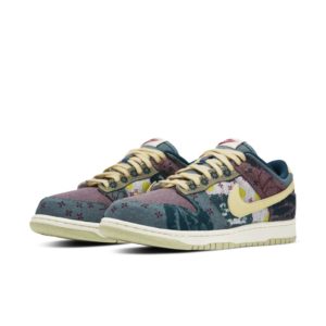 Nike  Dunk Low Community Garden Multi-Color/Midnight Turquoise-Cardinal Red-Lemon Wash (CZ9747-900)