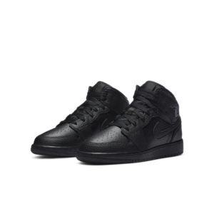 Air Jordan 1 Mid Older Kids’ Black (554725-091)