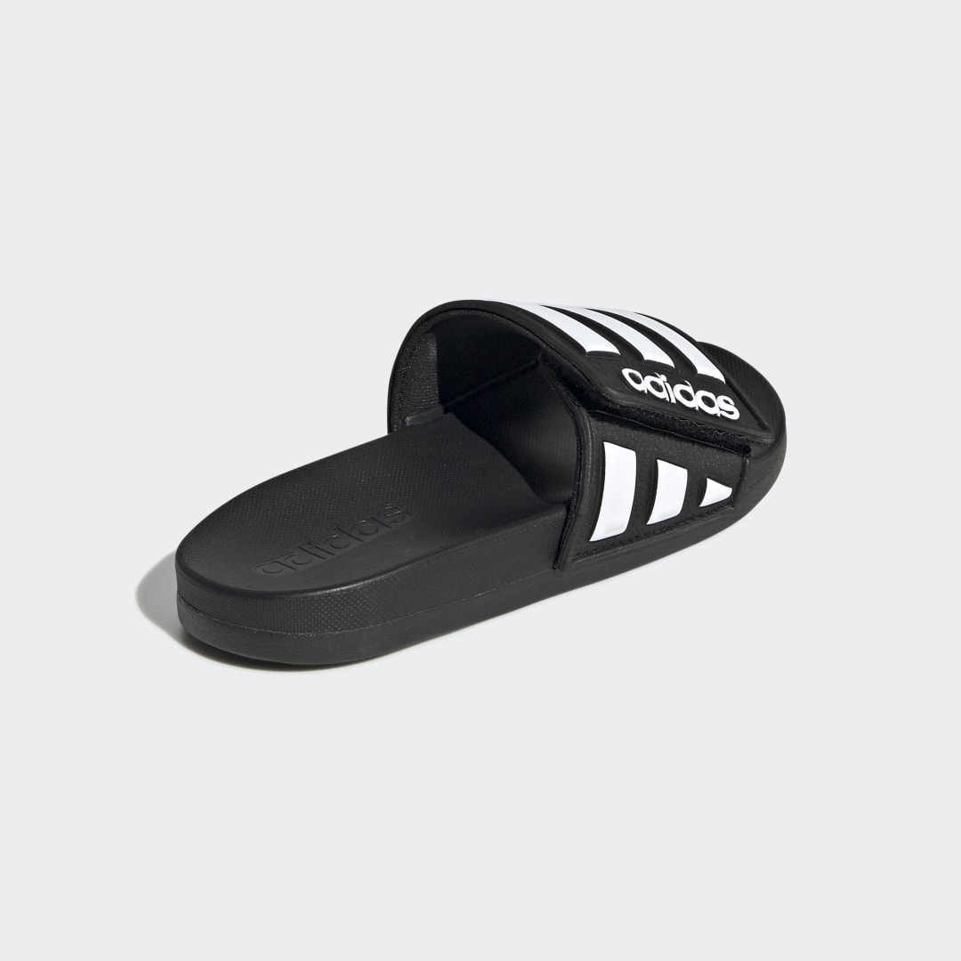Adidas Adilette Comfort Adjustable Slides Core Black / Cloud White ...
