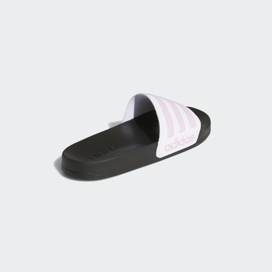 Adidas Adilette Shower Slides Cream White / Clear Lilac / Cloud White ...