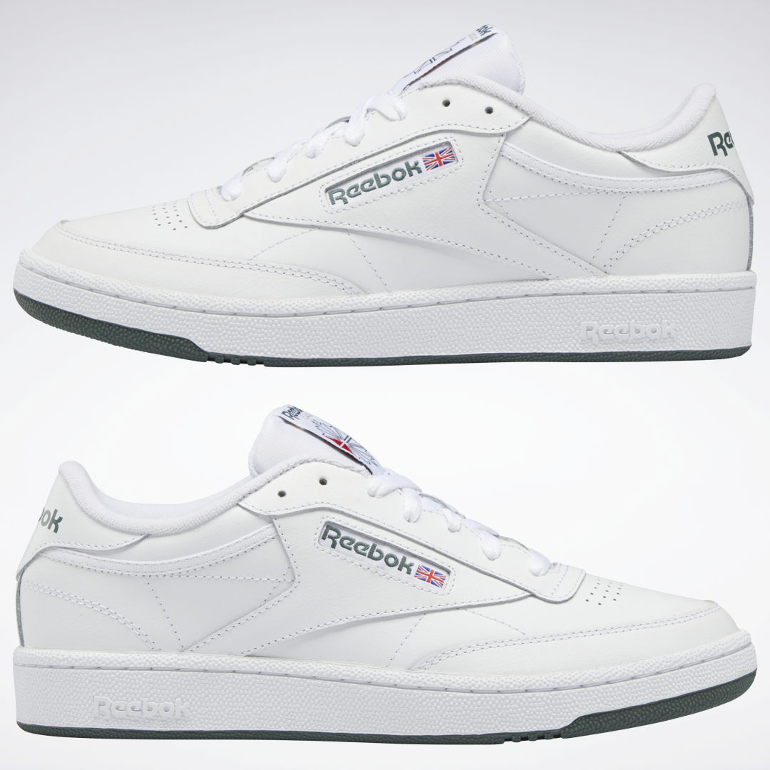 Reebok Club C 85 Shoes Cloud White / Cloud White / Chalk Green (FZ6014)