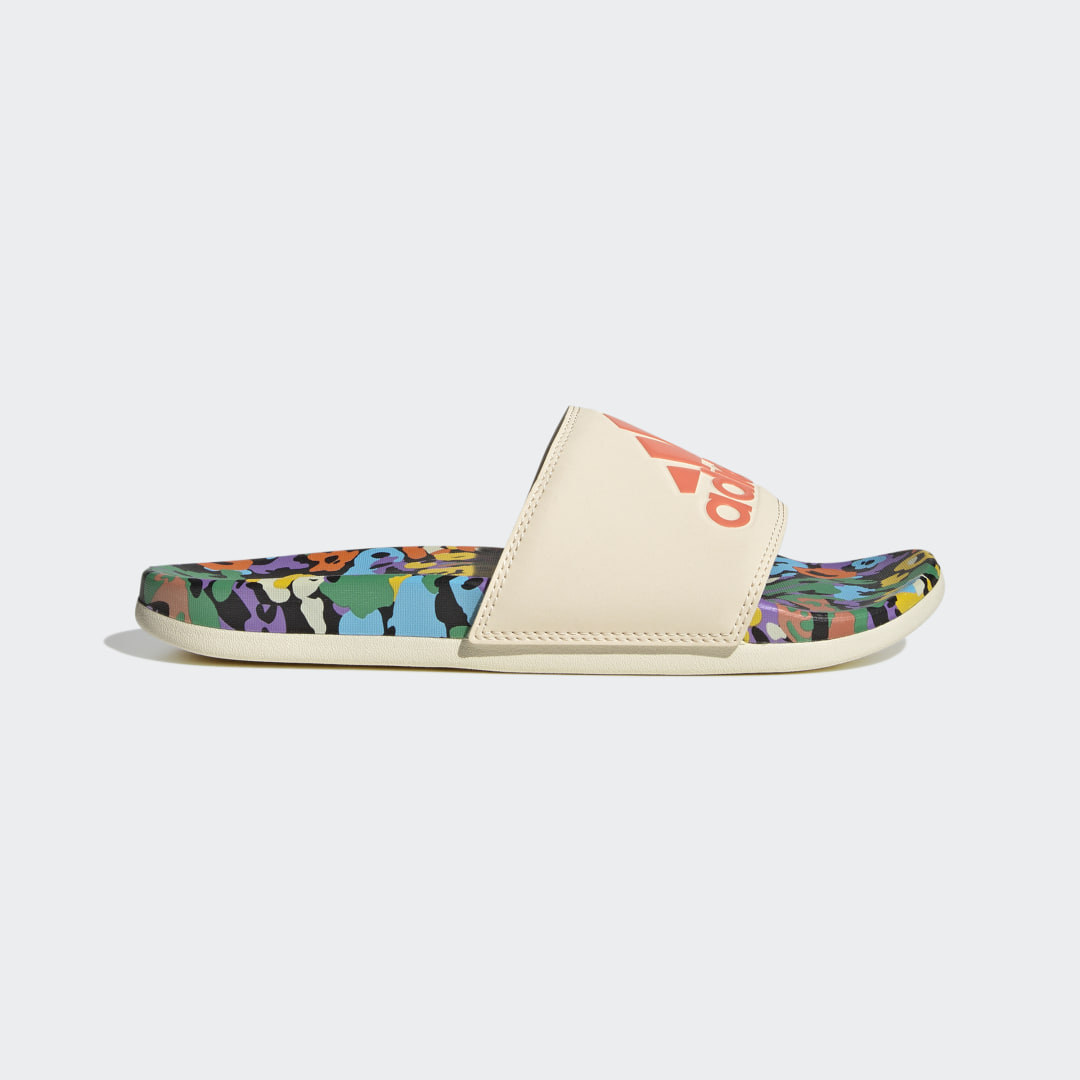 Adidas Adilette Comfort Slides Ecru Tint / Coral Fusion / Ecru Tint ...